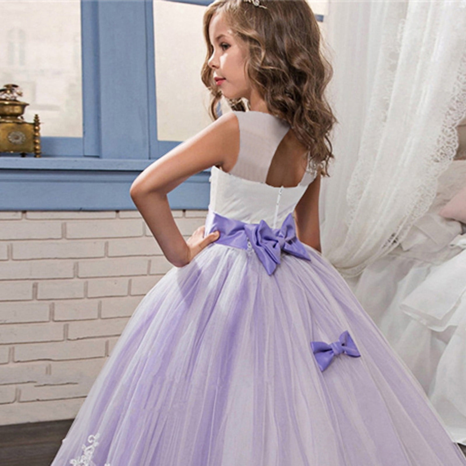 purple flower dress